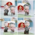 thumbnail image 2 of 2 figuras de resina para pareja mayor, abuela y abuelo, decoración de mesa, 2 of 6