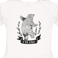 thumbnail image 4 of Inktastic First Birthday 1 Year Old Boys Bear Boys or Girls Long Sleeve Baby Bodysuit, 4 of 5
