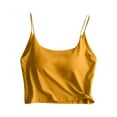 thumbnail image 3 of Womens Solid Camisoles Tops With Built In Padded Bra Basic Breathable Tank Tops Vest Athletic Womens Top Crop Top Set Shirt Pack 40 Top Birthday Women And Tops for Women Sleeveless Blouses Women Base, 3 of 7