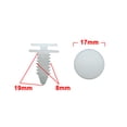 thumbnail image 2 of Unique Bargains 100pcs 8mm Plastic Rivets Clips Car Door Panel Retainer Fasteners Screws, 2 of 5