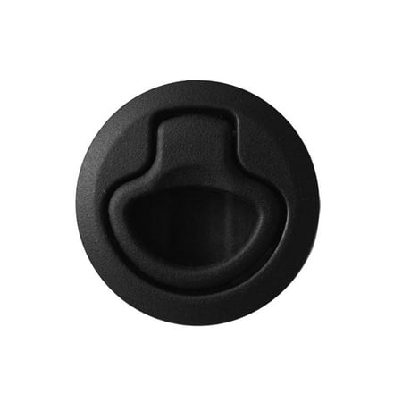 

2 inch 50mm Round Flush Pull Latch for Boat Deck 1/2 inch Door Cabinet Non Locking - Black