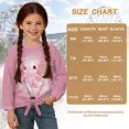 thumbnail image 6 of DISNIMO Axolotl Print Girls Long Sleeve Tops Lace Up Pullover Crew Neck Loose Blouse Top Comfy Soft T Shirts Fall Winter Clothes for Teens, 6 of 8