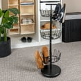 thumbnail image 3 of Household Essentials 3-Tier Shoe Storage Tree, Matte Black, 3 of 7