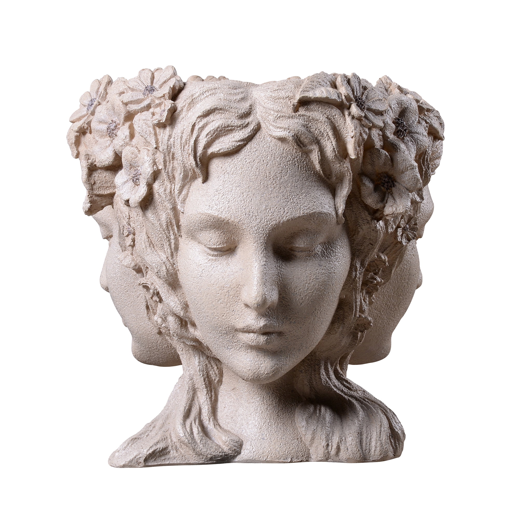 Lady Head Bust Flower Planter Plant Pot