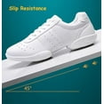 thumbnail image 4 of kkdom White Cheerleading Shoes Athletic Dance Sport Training Shoes Competition Tennis Sneakers Cheer Shoes Size 5, 4 of 6