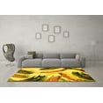 thumbnail image 3 of Ahgly Company Indoor Rectangle Abstract Yellow Modern Area Rugs, 5' x 8', 3 of 4
