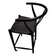 thumbnail image 4 of Wishbone Y Chair, Counter Stool, Black & Black Cord, 4 of 6