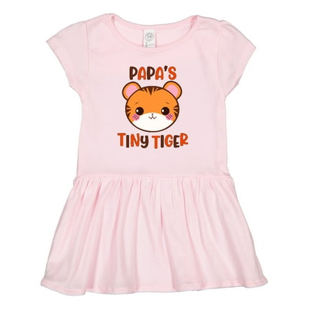 

Inktastic Papa s Tiny Tiger Cute Baby Tiger Design Gift Toddler Girl Dress