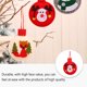 thumbnail image 3 of Naiovety Colgante de árbol temático de Navidad para Hotel de oficina, sala de estar, dormitorio, puerta, ventana, adorno de tela, decoración Kits de decoración para fiestas Rojo, 3 of 6