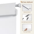 thumbnail image 3 of ZimJAHO Cordless Blackout Roller Shades for Windows, 100% Light Blocking Window Blinds, No Drill & Easy Install, for Bedroom, Living Room, Kitchen, Home and Office - White, 35"W x 72"H, 3 of 6