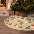 thumbnail image 5 of Bingfone Christmas Tree Skirt Mat Christmas Decoration Interior 48" -Floral Strawberr, 5 of 6