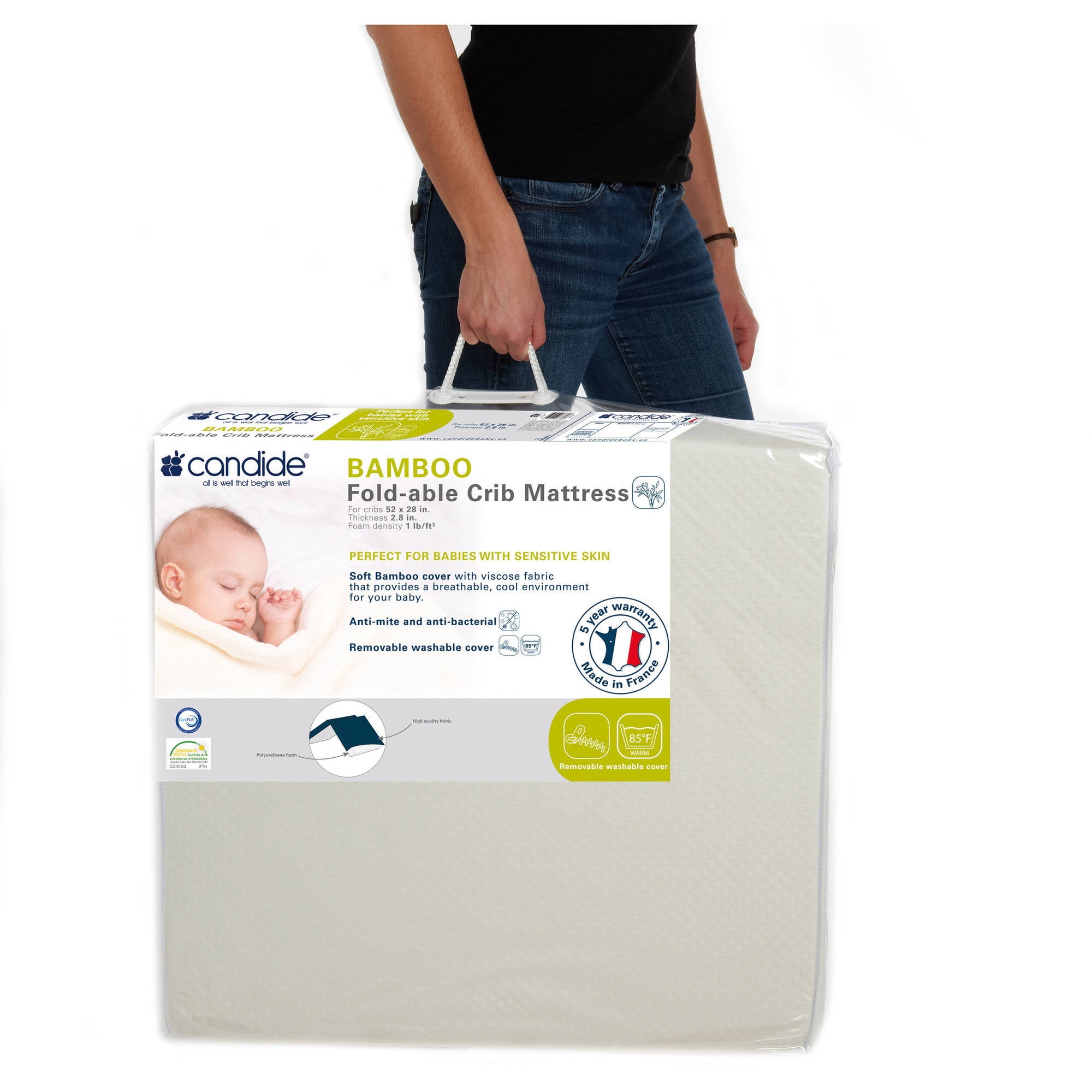 foldable crib mattress