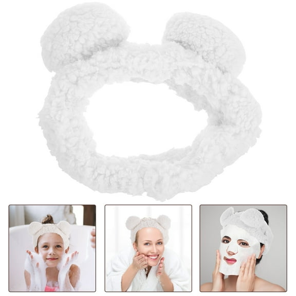 WRITWAA Bear Ears Headband Fabric Skin Care Women Travel 1Pack
