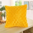 thumbnail image 2 of Yatlte Diamond Pinch Pleated Throw Pillow Covers, Soft Plush Short Wool Velvet Decorative Throw Pillow Covers, Solid Color Sofa Decorative Pillow Covers Luxury Textured Pillowcases for Home Decor, 2 of 3