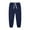 Navy, variant on CPNG Unisex Boys Girls Casual Wide Leg Solid Color Sweatpants Elastic High Waist Loose Pants Drawstring Casual Pants(Navy,13-14 Years)