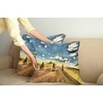 thumbnail image 3 of Ambesonne Travel Throw Pillow Cover 2 Pack, Motorcycles Countryside, 16", Multicolor, 3 of 6