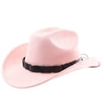 thumbnail image 1 of Western Style Outdoor Cowboy Hat Curved Brim For Travel Riding Adventure And Casual Everyday Wear, 1 of 3