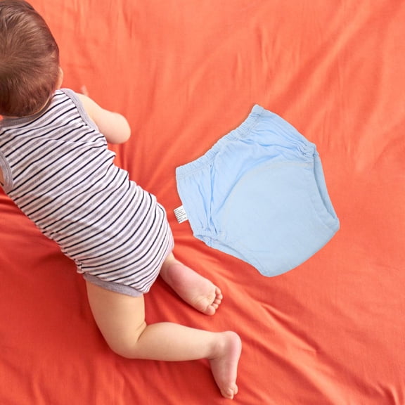 KONTONTY 1-Pack Washable Newborn Training Pants Reusable Baby Potty Learning Underwear