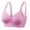 Purple, variant on Aoochasliy Wireless Bras for Women Push Up Clothes Womens Plue Size Adjustable Full Cup No Steel Ring Cotton Breathable Underwire Bras