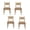 Brown Pu-Natural Wood, variant on Guyou Farmhouse Rope Woven Dining Chairs Set of 2, Armless Linen Upholstery Kitchen Chairs with 15°Inclined Woven Backrest, Natural Wood Frame Side Chairs for Kitchen Dining & Bistro, Beige
