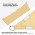 thumbnail image 4 of Vela de sombra rectangular, 4x4m, impermeable, anti-UV, impermeable y transpirable, arena, 4 of 5
