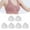 White, variant on 3 Pairs Cups Bra Inserts, Thin Push up, Refreshing Reusable, Removable Washable Skin Color