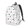thumbnail image 4 of Geaub colored sail boats durable canvas backpack: stylish, lightweight, and spacious with adjustable straps, 4 of 7