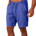 thumbnail image 2 of Men's Casual Beach Shorts Quick Dry Lightweight Swim Trunks, Elastic Waist Drawstring Loose Fit Breathable Athletic Hiking Vacation Summer | AESTIVO,Blue S, 2 of 9