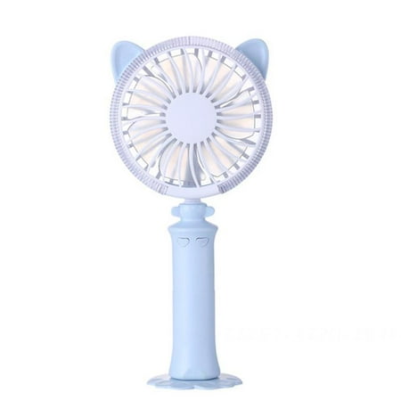 

Marsmo Mini Handheld Fan - USB twisting cat colorful night light small fan Personal Portable Hand Fan For Home Office Indoor Use