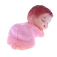 thumbnail image 3 of 24 piezas Mini recién nacido durmiendo bebés muñeca Baby Shower cumpleaños decoración artesanal rosado Colcomx Decoración de la tabla del favor de partido, 3 of 8
