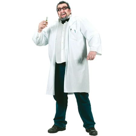 Lab Coat Adult Halloween Costume - One Size 44-50