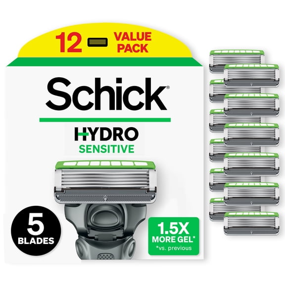 Schick Hydro Sensitive Razor Refills, 12ct (Pack of 1)