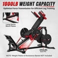 thumbnail image 4 of MITONOS Compact Leg Sled Machine, 30-Degree Adjustable Angles Leg Press Machine for Home Gym, Compact Hack Squat Machine with Removable Shoulder Pad, Lower Body Workout Equipment, 4 of 10