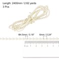 thumbnail image 2 of Unique Bargains Chaîne à Billes pour Stores de 2,62 Yards 3 Pcs Stores à Rouleau pour Pièces de Réparation de Fenêtre, Beige, 2 of 5