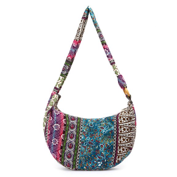 Necvior New Women Vintage Ethnic Shoulder Bag Crossbody Boho Hippie Tote Messenger Bags