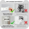 thumbnail image 7 of 3 Pcs Cat Door Holder Latch, Flex Latch Cat Door Stopper with Adjustable Strap 2.5-6" Wide, Alternative Fast Latch Strap Let Cats in and Keeps Dogs Out of Litter & Food and Safe Baby Proof (White), 7 of 7