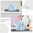 thumbnail image 3 of Bathroom Counter Organizer Reusable Silicone Storage Tray Shampoo Bottle Perfume Storage Holder, 3 of 8