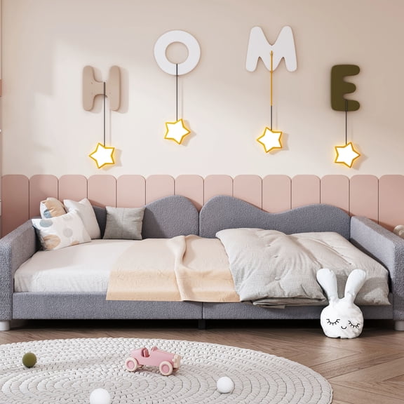 Gray - Comfortable headboard - Children's rest - Suitable for home decor