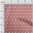 thumbnail image 1 of oneOone Cotton Poplin Fabric Dot & White Heart Printed Craft Fabric BTY 56 Inch Wide, 1 of 1