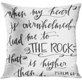 thumbnail image 1 of EREHome Housse de Coussin My Rock Scripture Heart 16x16 Pouces, 1 of 1