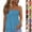 37# Blue, variant on Womens Tube Tops Summer Strapless Bandeau Tank Casual Loose Tunic Sleeveless Shirts Off the Shoulder Flowy Blouses Orange L
