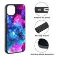 thumbnail image 2 of FINCIBO Soft Rubber Protector Cover Case for Apple iPhone 14 Max 6.7" 2022, Celestial Blue Purple Galaxy, 2 of 5
