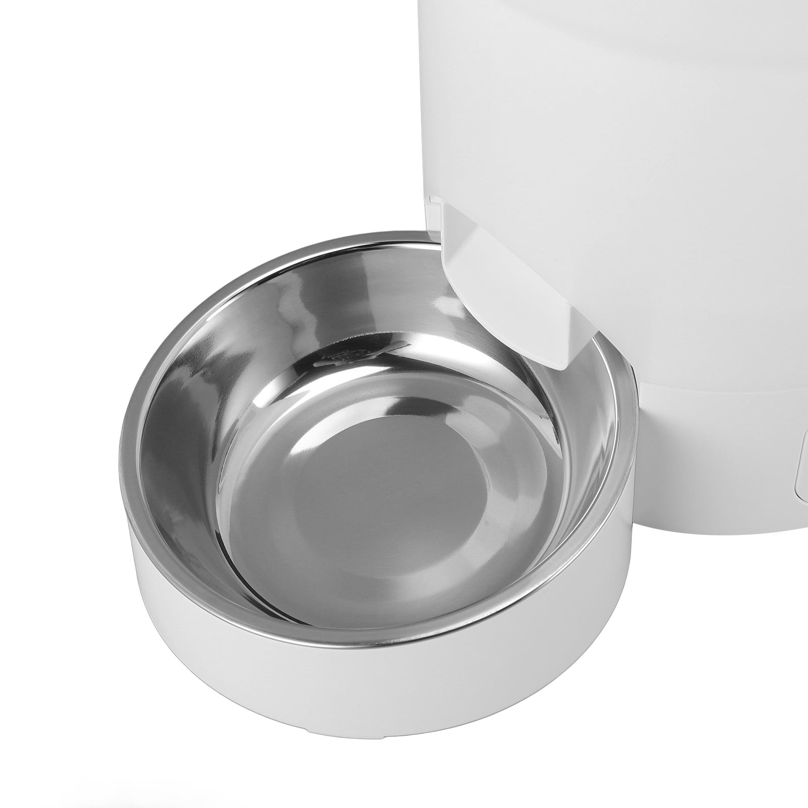 Nieyigj Automatic Cat Feeder Timed Pet Food Dispenser Stainless Steel Double Bowl Smart WIFI Remote Control Pet Feeder 5L / 169 oz Capacity for Cats and Dogs