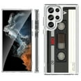 thumbnail image 1 of Shockproof Bumper Phone Case for Samsung Galaxy S23 Ultra 5G, by OneToughShield ® - Vintage Cassette, 1 of 4