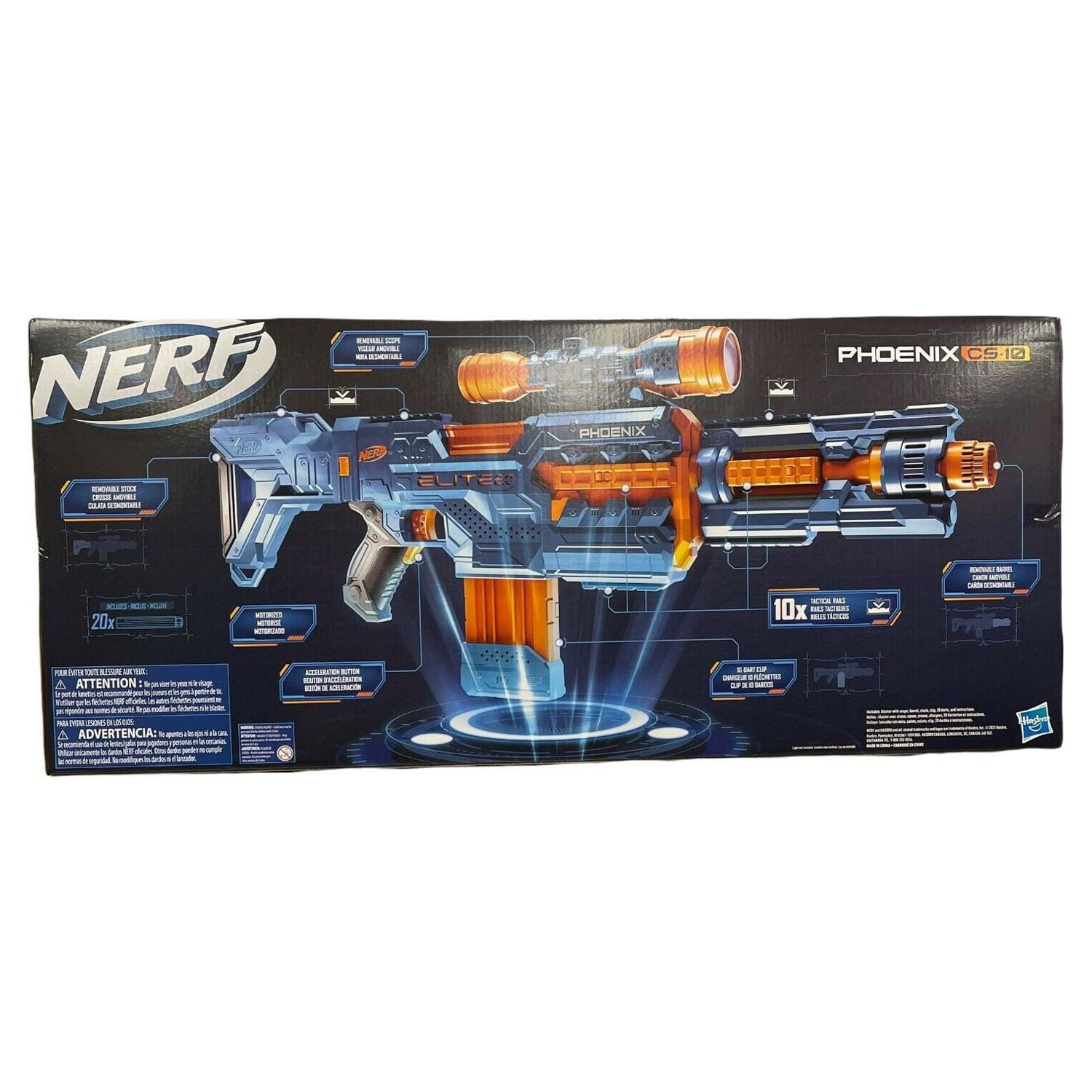 Buy NERF @ Hasbro Elite 2.0 Phoenix Cs 6 Motorized Blaster In Multiple  Colors