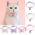 thumbnail image 2 of Adjustable Dog Bow Collar - Stylish Exquisite Heart Pendant, Cat Neck Strap, Pet Accessory, 2 of 8