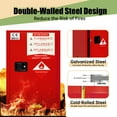thumbnail image 3 of POWKOL Flammable Cabinet 12 Gallon Red, 18.11 x 23.23 x 35 Inchs Adjustable Shelf Flammable Storage Cabinet, for Commercial Industrial Home Use, 3 of 7