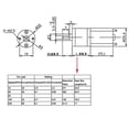 thumbnail image 3 of Motor de engranajes Hilitand DC 12V reversible de alta reducción 15-200 RPM, 3 of 7