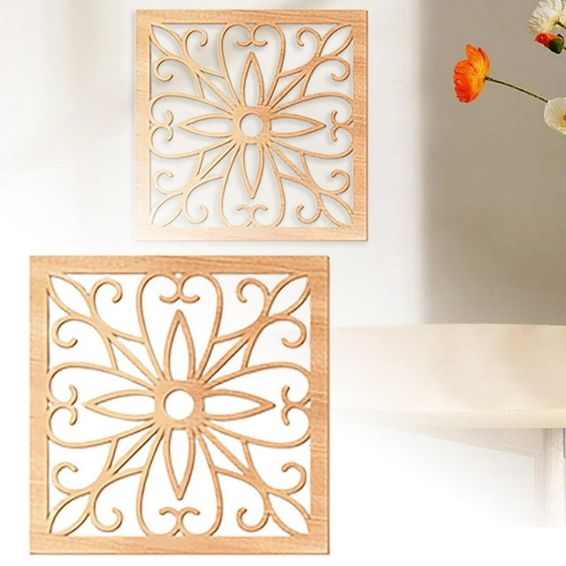 Cuadros decorativos para el salón y el dormitorio. Exquisitos cuadros decorativos de madera con motivos huecos. Decoración para el hogar.