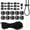 Black, variant on 10Pcs Cord Lock with 394in Elastic Rope Stretchy String Elastic Cord Elastic String Spring Cord Lock Stopper End Spring Toggle Fastener Slider Organizer for Clothing Shoelace